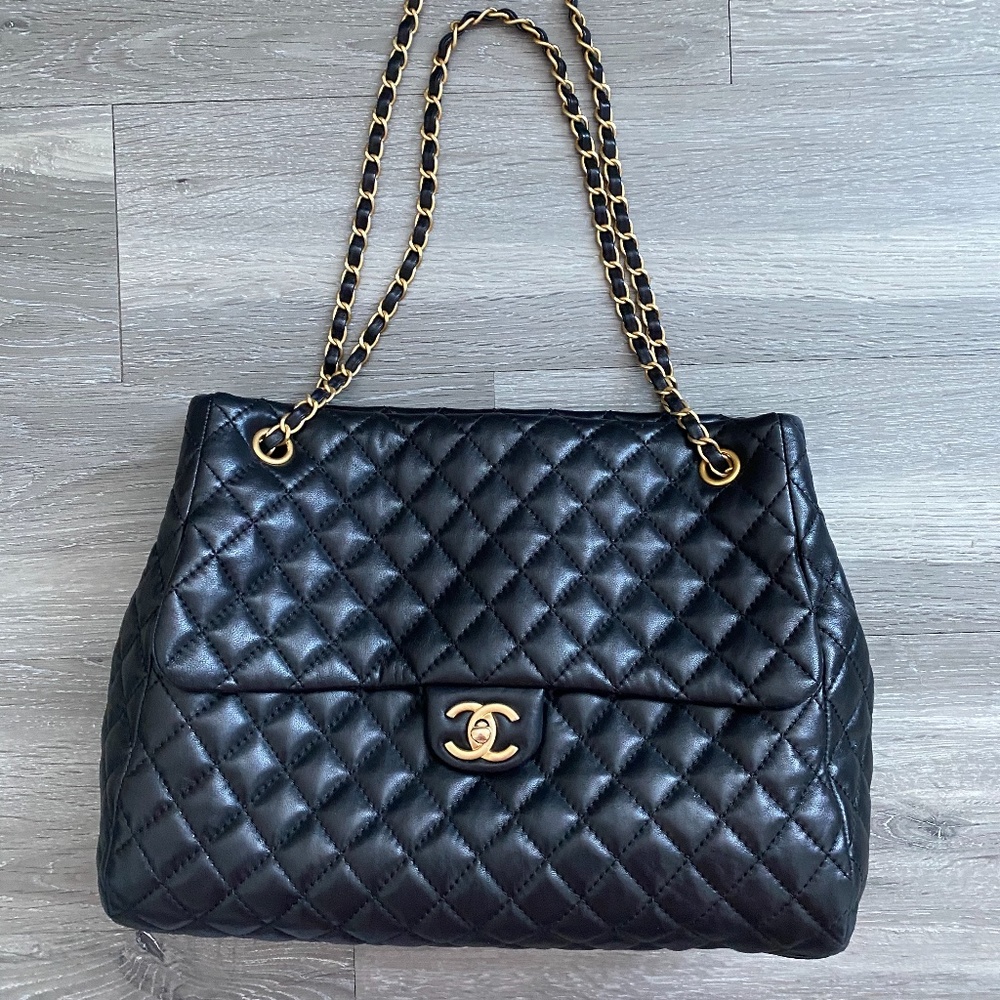 Chanel Shopping Large Black Bag